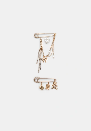 Набор из 2 булавок и шармов- Заказать в России