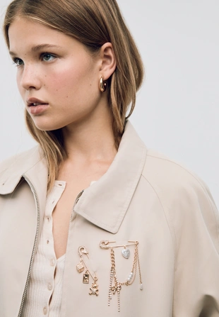 Набор из 2 булавок и шармов- Заказать в России