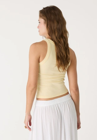 Майка в рубчик на бретелях- Заказать в России