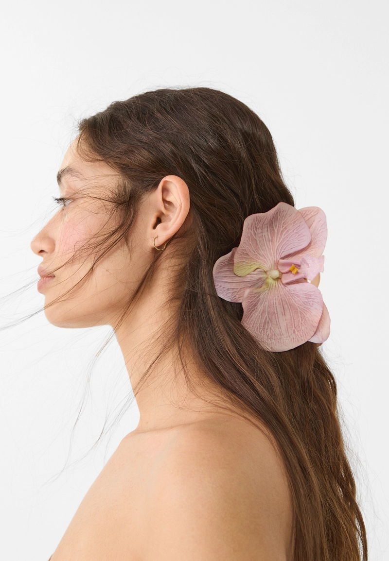 Заколка для волос в виде цветка орхидеи