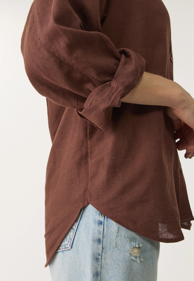 Легкая льняная рубашка