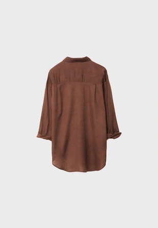 Легкая льняная рубашка- Заказать в России