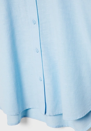 Легкая льняная рубашка- Заказать в России