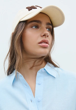 Легкая льняная рубашка- Заказать в России