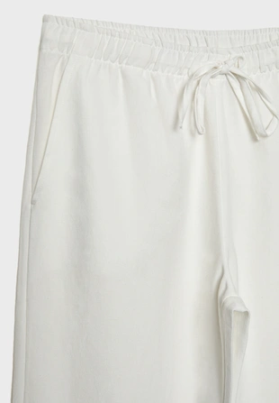 Льняные брюки на кулиске- Заказать в России