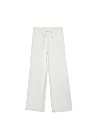 Льняные брюки на кулиске- Заказать в России