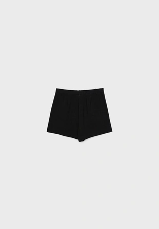 Шорты из струящейся ткани с льняной тканью- Заказать в России