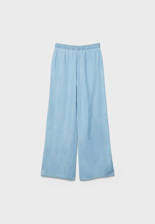 D35 струящиеся джинсовые брюки на шнурке- Заказать в России