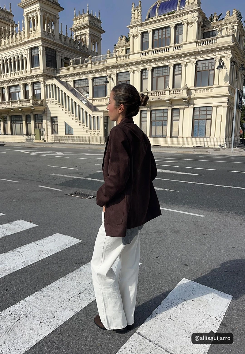 Пиджак из искусственной замши стандартной длины