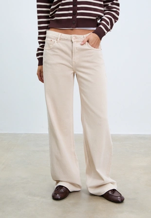 D91 LOW WIDELEG TWILL JEANS- Заказать в России