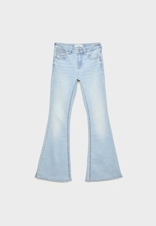 D04 джинсы клеш с низкой посадкой- Заказать в России