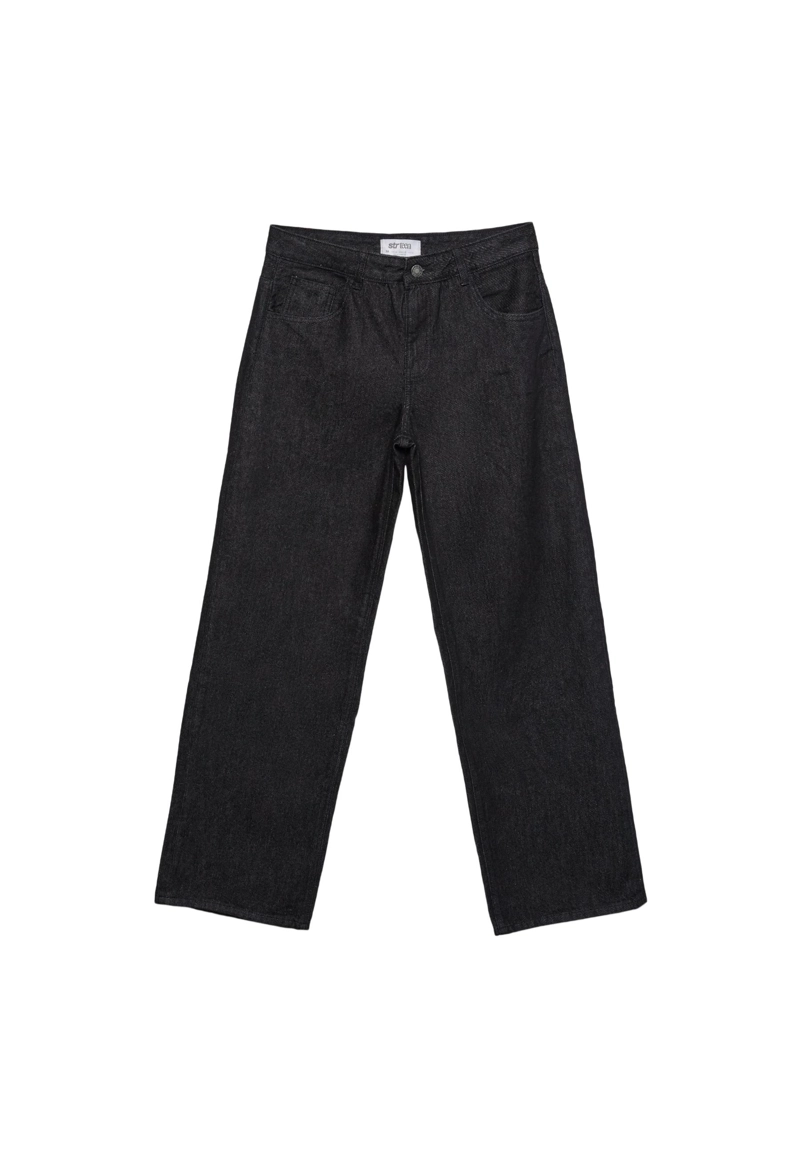 Джинсы-багги свободного кроя