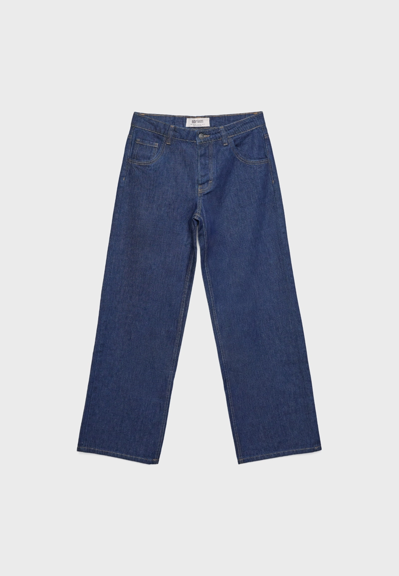 Джинсы-багги свободного кроя