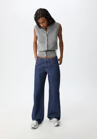 Джинсы-багги свободного кроя- Заказать в России