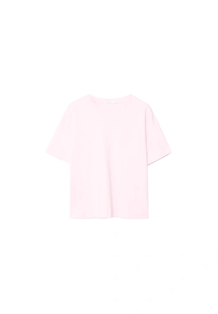 Базовая футболка классического кроя из плотной ткани- Заказать в России