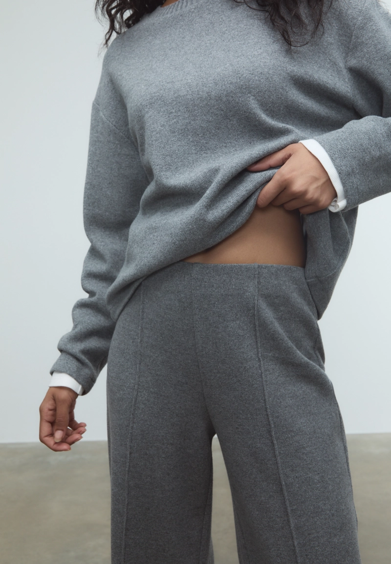 Трикотажные брюки со стрелками