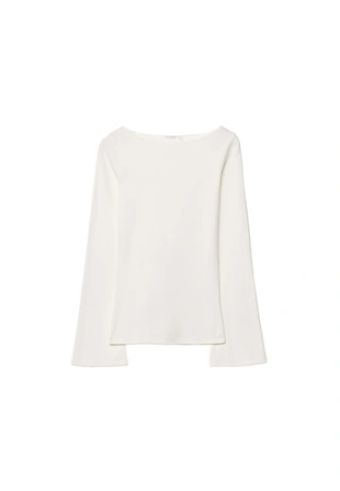 Базовая футболка с расклешенными рукавами- Заказать в России