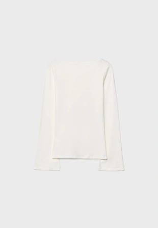 Базовая футболка с расклешенными рукавами- Заказать в России