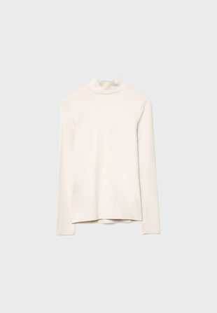 Базовая футболка с высоким воротником- Заказать в России