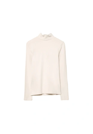 Базовая футболка с высоким воротником- Заказать в России