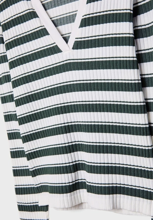 Футболка-поло бесшовная в полоску- Заказать в России