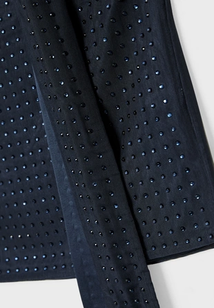 Топ бандо с блестящей отделкой и платком- Заказать в России