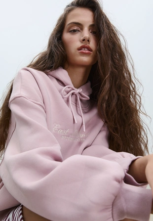 Толстовка с капюшоном и вышивкой- Заказать в России