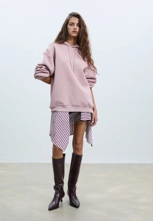 Толстовка с капюшоном и вышивкой- Заказать в России