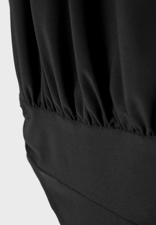 Боди с горловиной халтер и сборками- Заказать в России