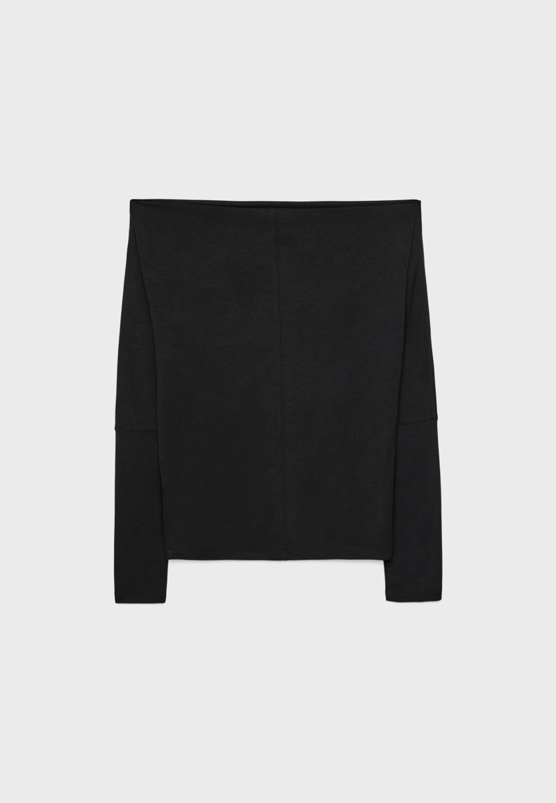 Асимметричная футболка из модала