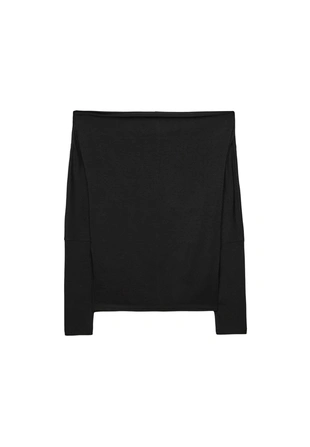 Асимметричная футболка из модала- Заказать в России