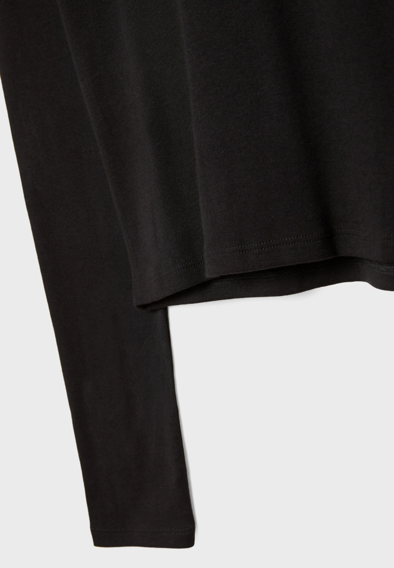 Базовая хлопковая футболка с длинными рукавами