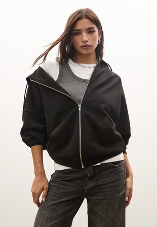 Толстовка оверсайз с капюшоном- Заказать в России