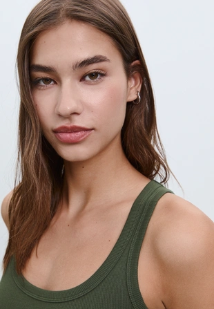 Базовый топ на бретелях- Заказать в России