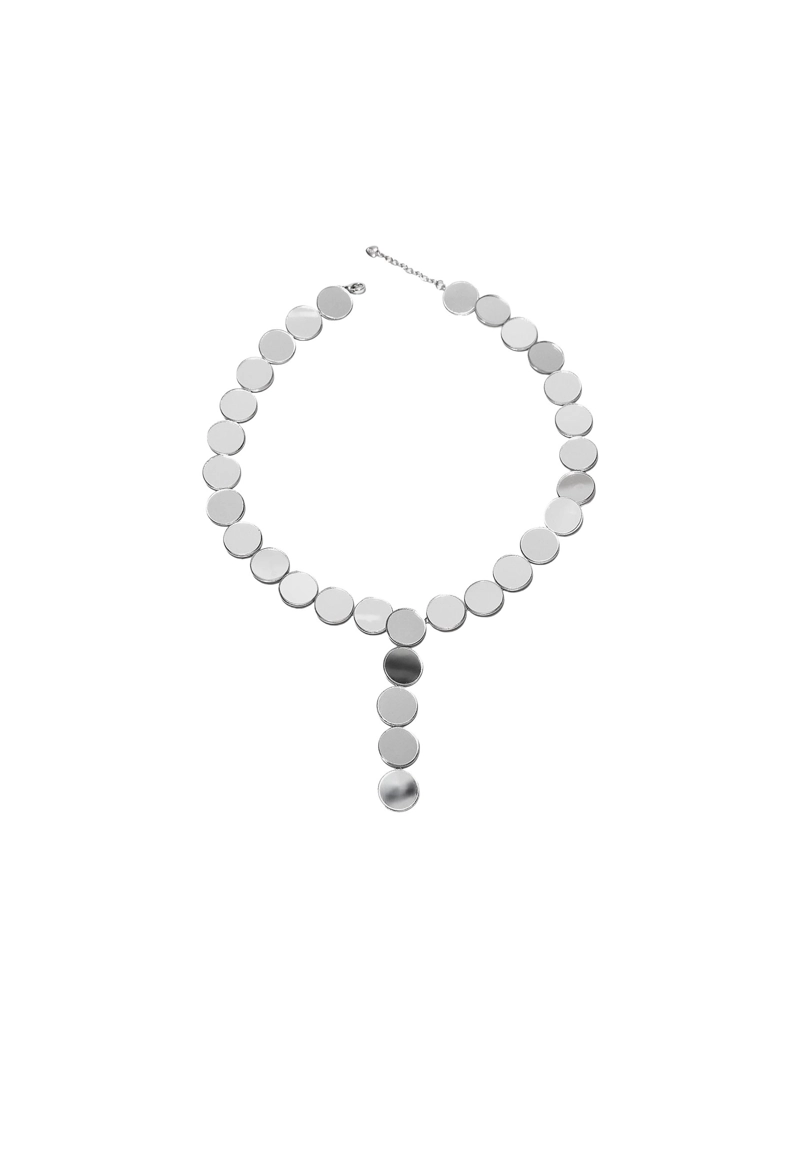 Колье-лариат с кругами