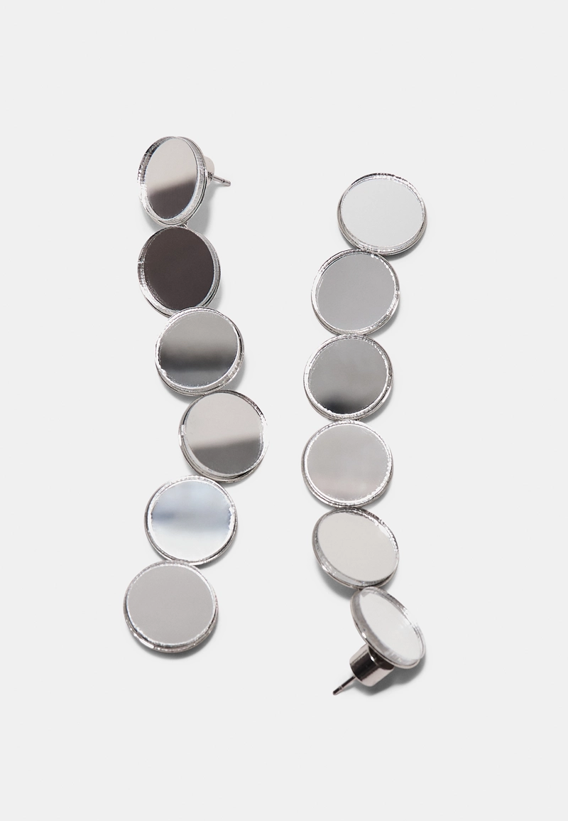 Длинные серьги-кольца