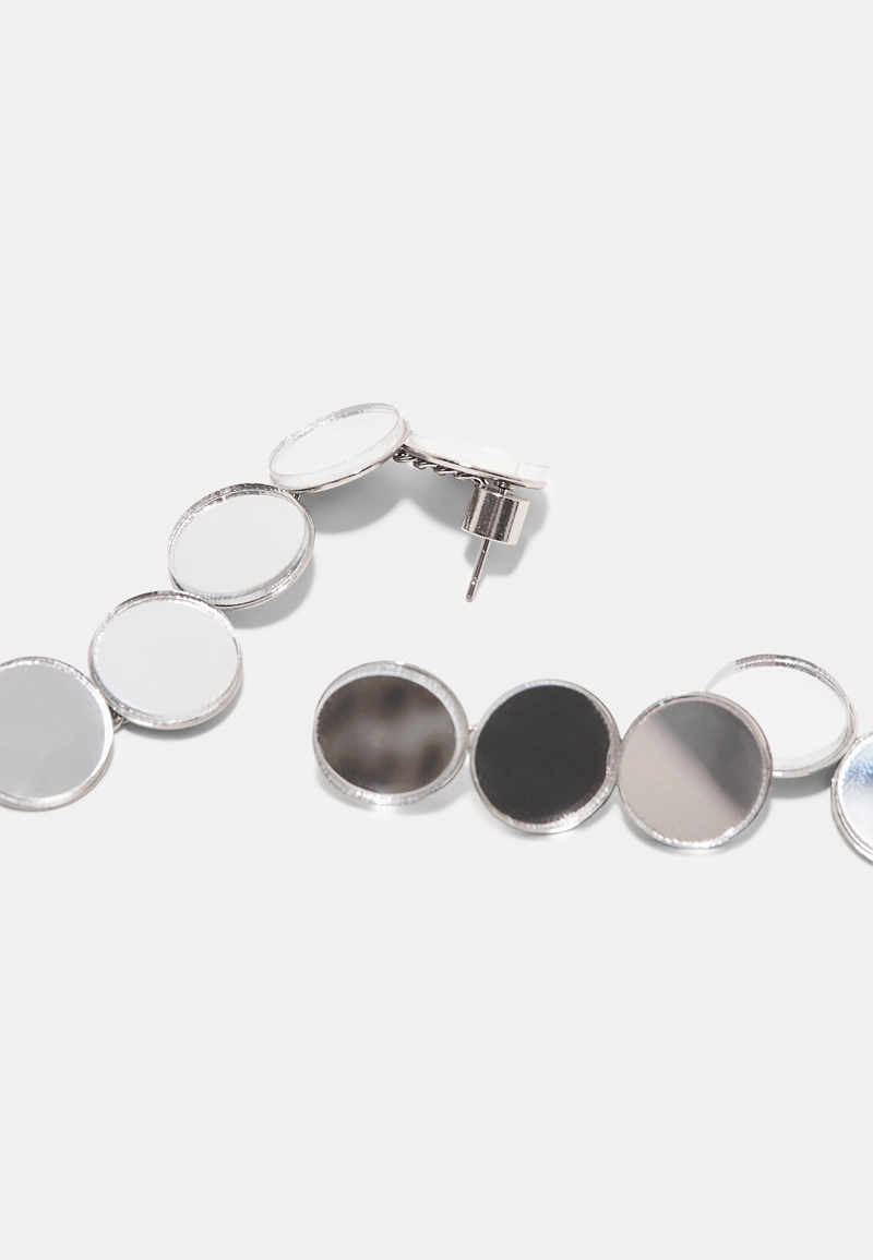 Длинные серьги-кольца