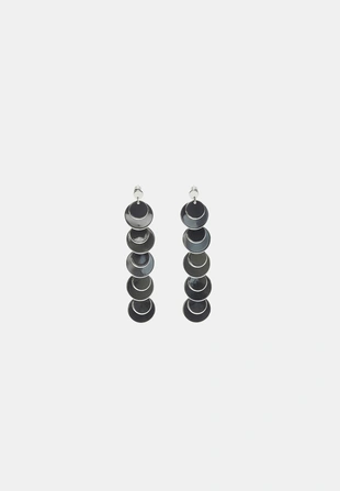 Длинные серьги овальной формы- Заказать в России