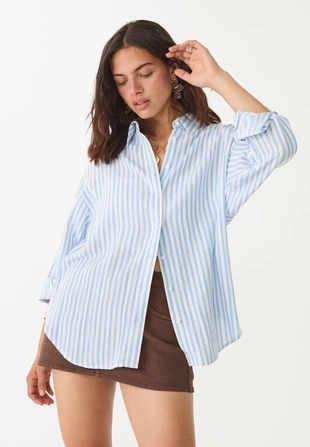 Легкая льняная рубашка- Заказать в России