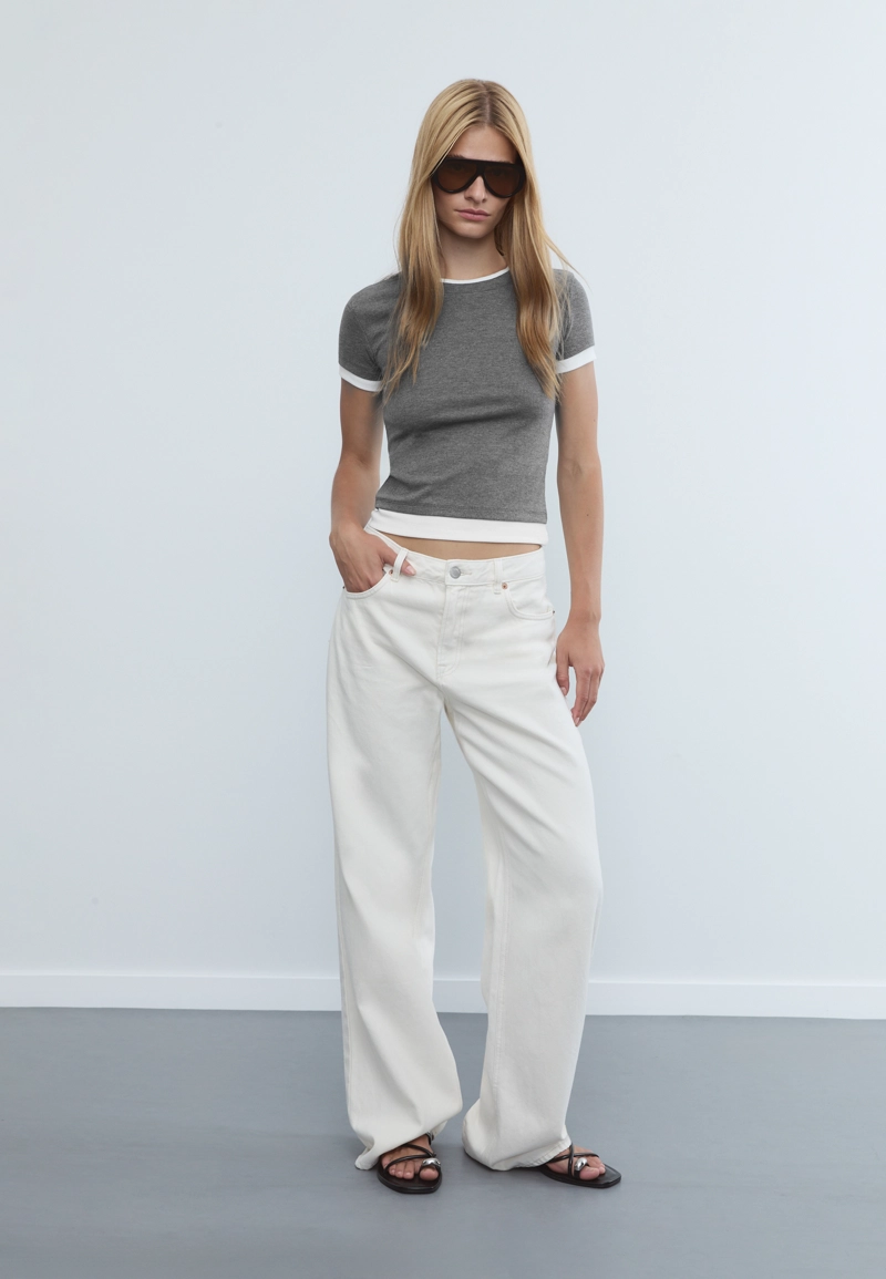 Футболка с двойным контрастом