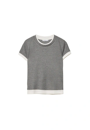 Футболка с двойным контрастом- Заказать в России