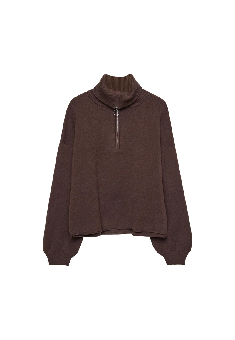 Трикотажный джемпер на молнии