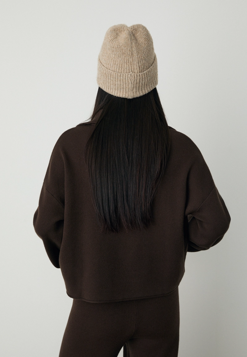 Трикотажный джемпер на молнии