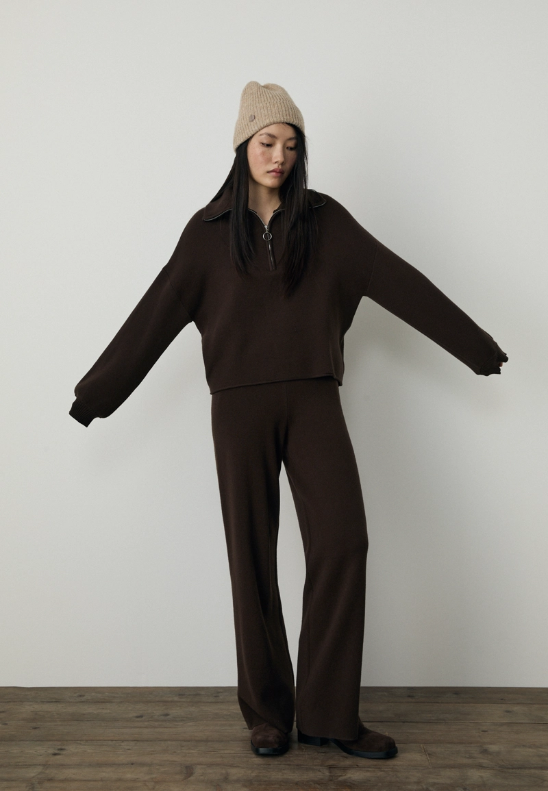 Трикотажный джемпер на молнии