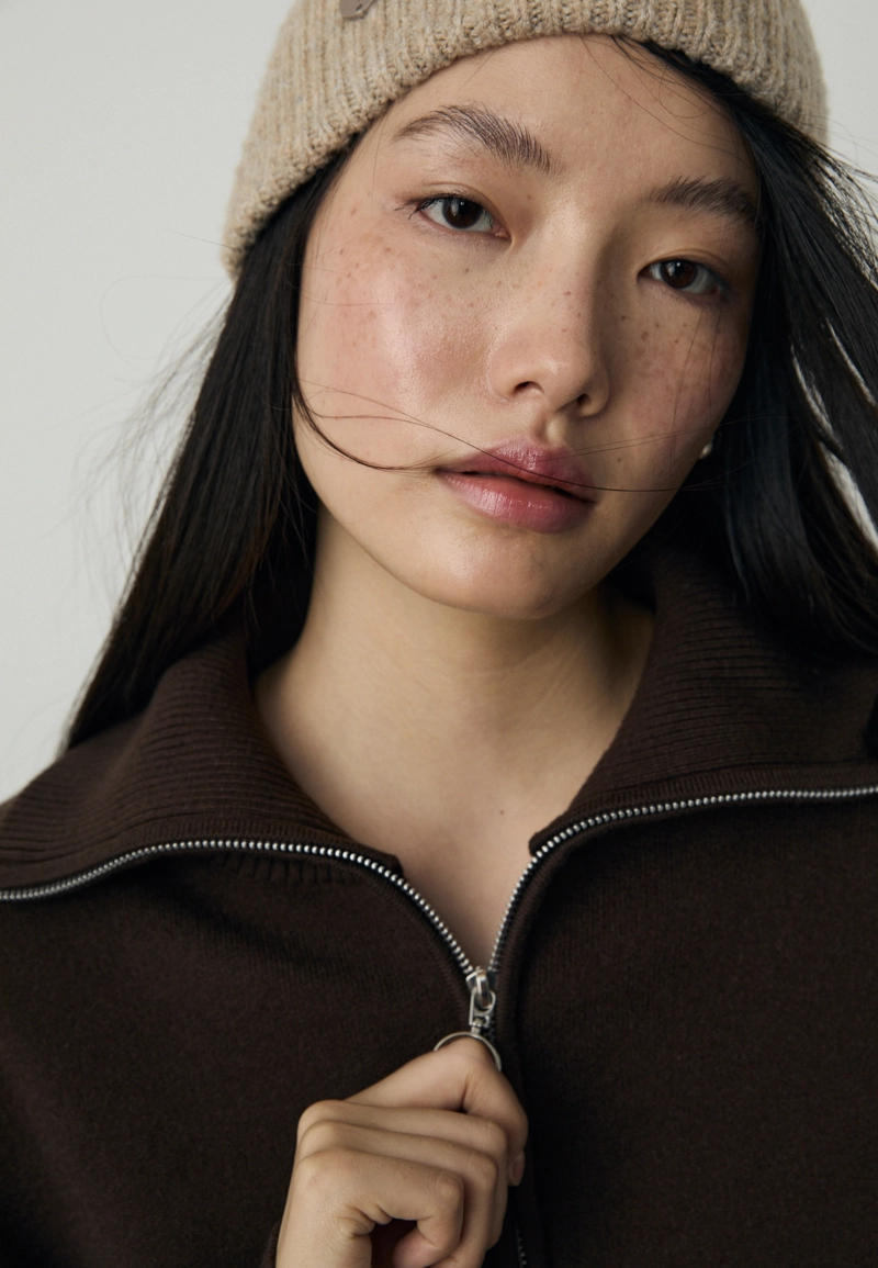 Трикотажный джемпер на молнии