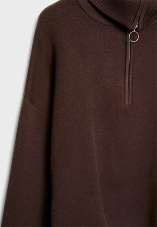 Трикотажный джемпер на молнии- Заказать в России