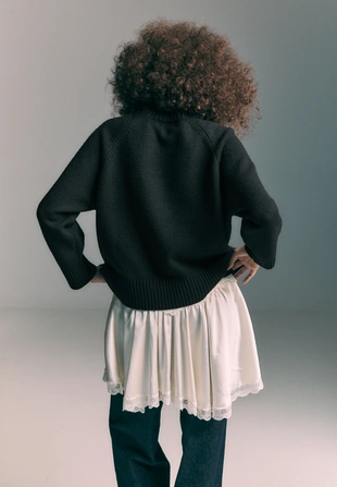 Свитер с высоким воротником- Заказать в России