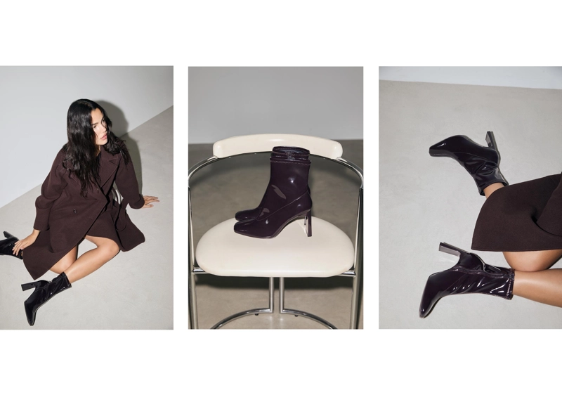 Ботильоны на широком каблуке