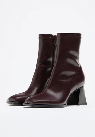 Ботильоны на широком каблуке- Заказать в России