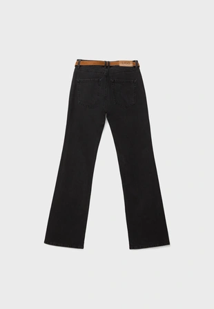 Джинсы D68 фасона BOOTCUT с поясом- Заказать в России